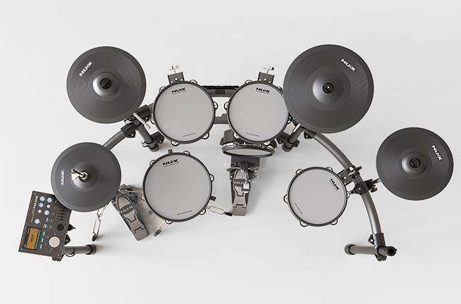 NUX DM-8 Professional Digital Drum Set with All Mesh Heads for Stage & Studio - Image 5