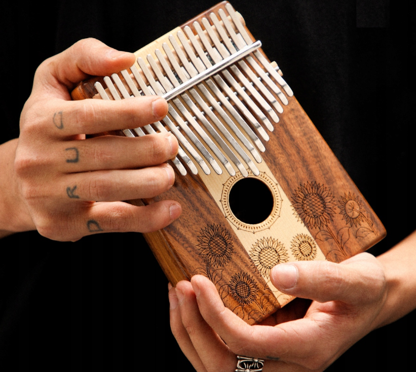 TUTTI 17 Keys Koa & Maple C Major Kalimba - Sunflower - Image 2