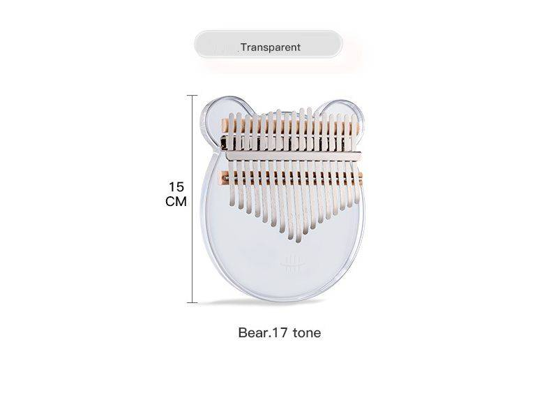 TUTTI Acrylic Bear 17 Keys Kalimba - Image 6